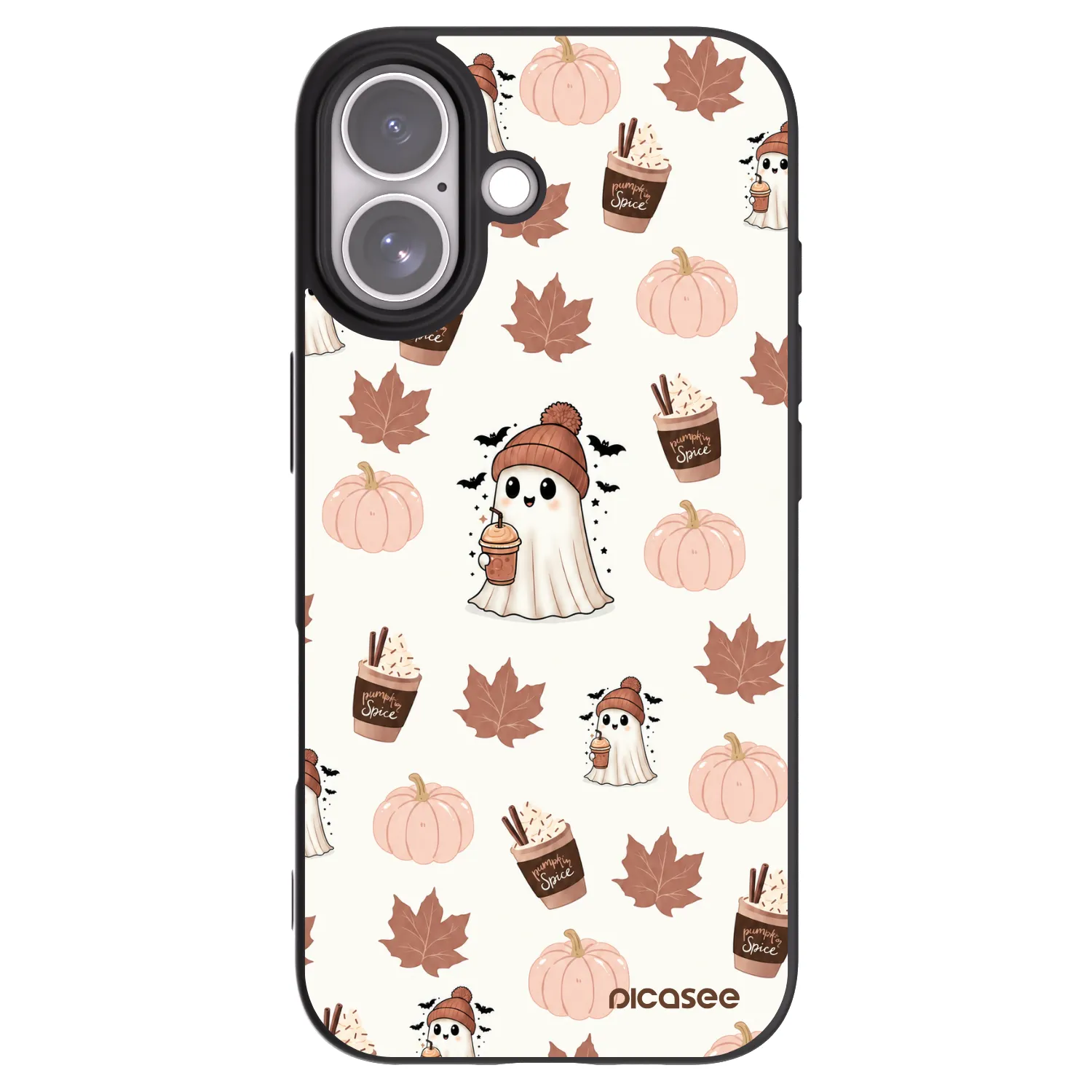 Picasee crna silikonska maskica za Apple iPhone 17 - Pumpkin spice