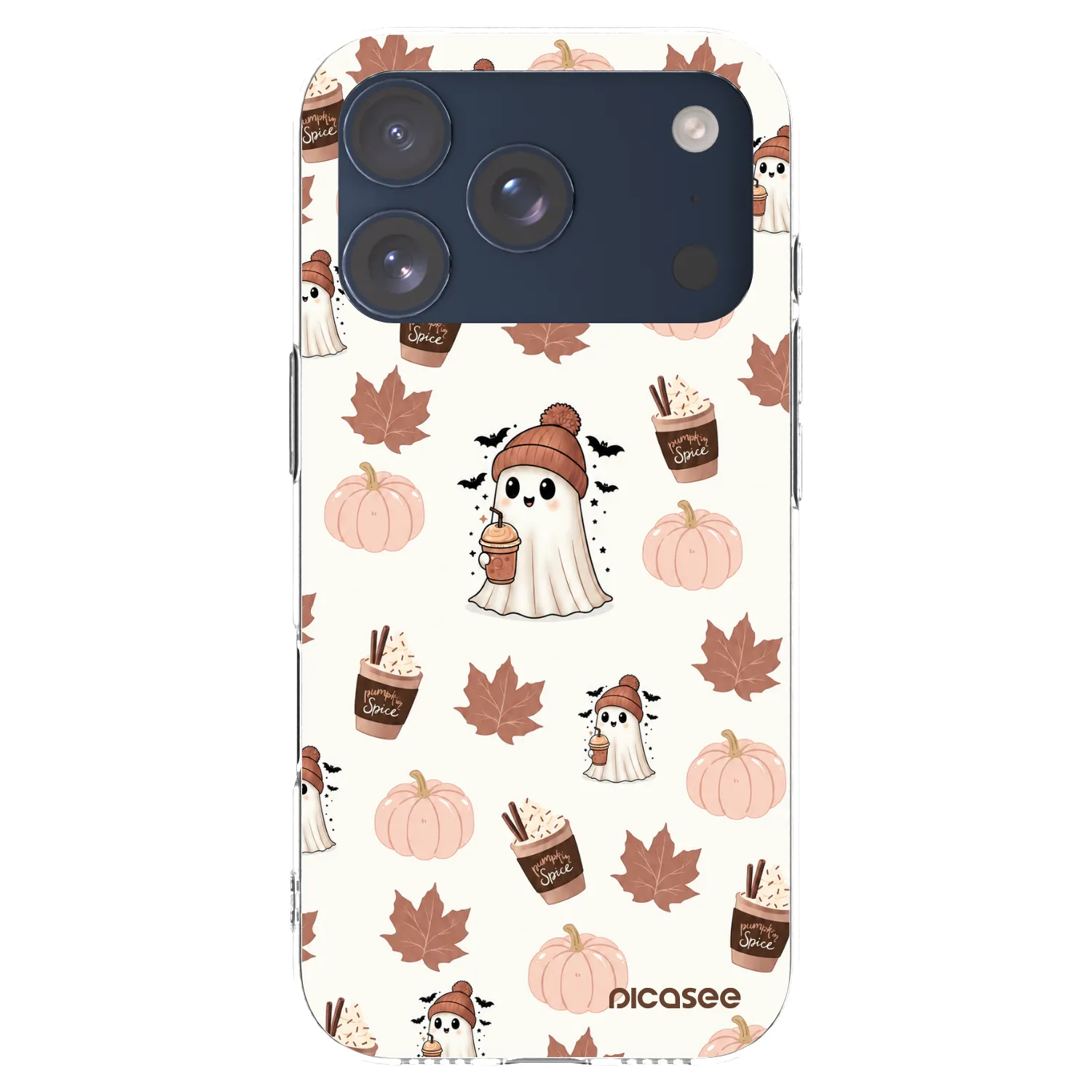 Picasee silikonska prozirna maskica za Apple iPhone 17 Pro - Pumpkin spice