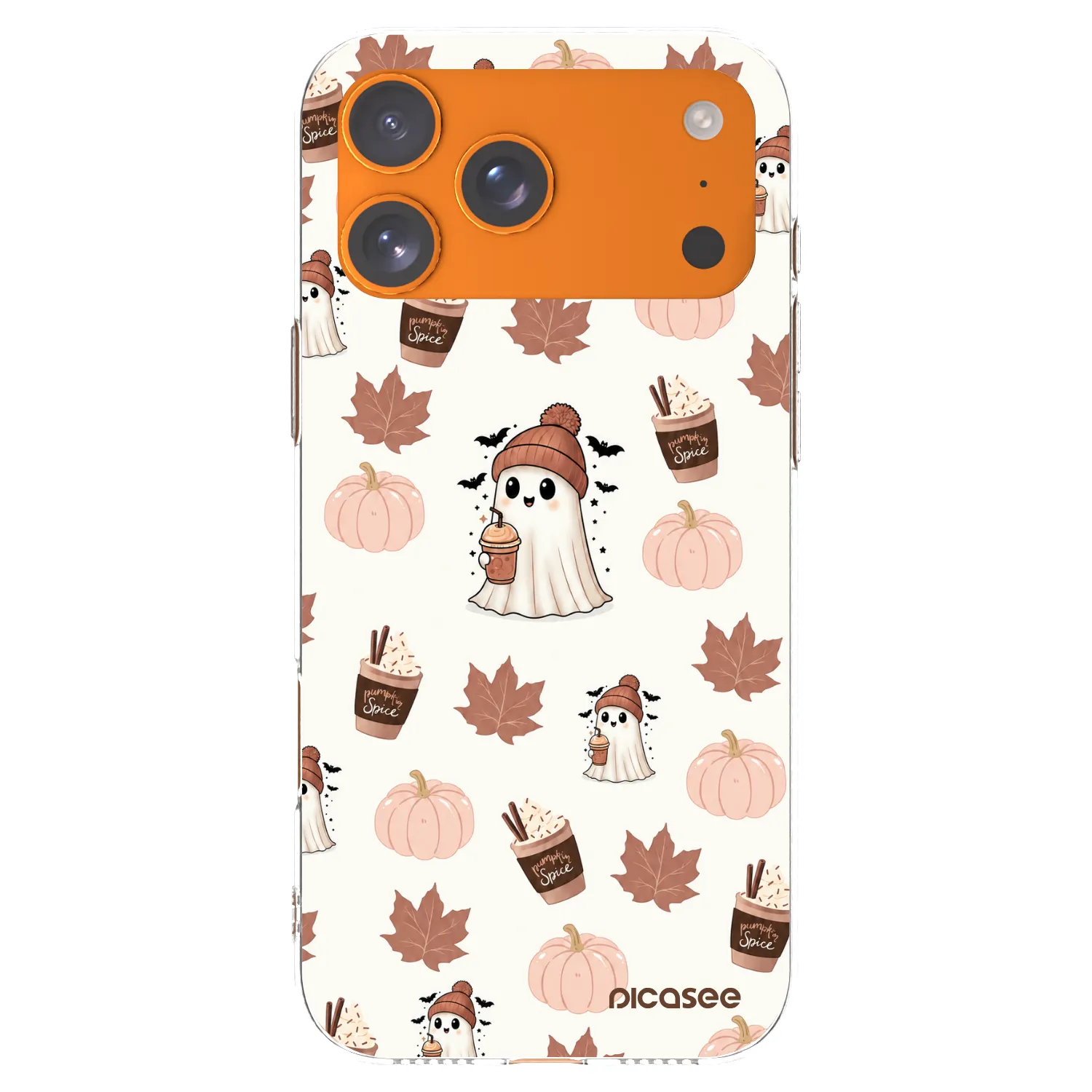 Picasee silikonska prozirna maskica za Apple iPhone 17 Pro Max - Pumpkin spice