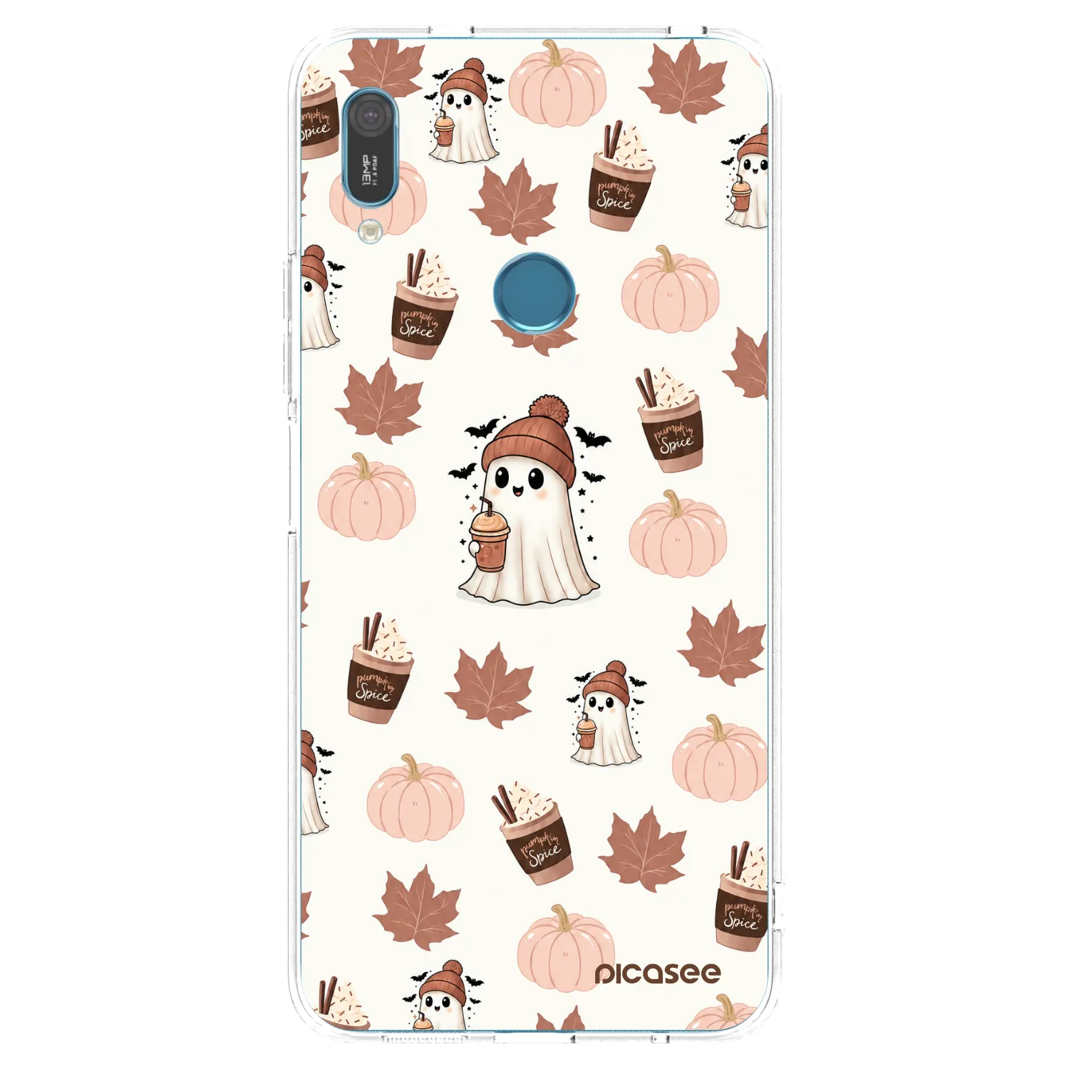 Picasee silikonska prozirna maskica za Huawei Y6 2019 - Pumpkin spice