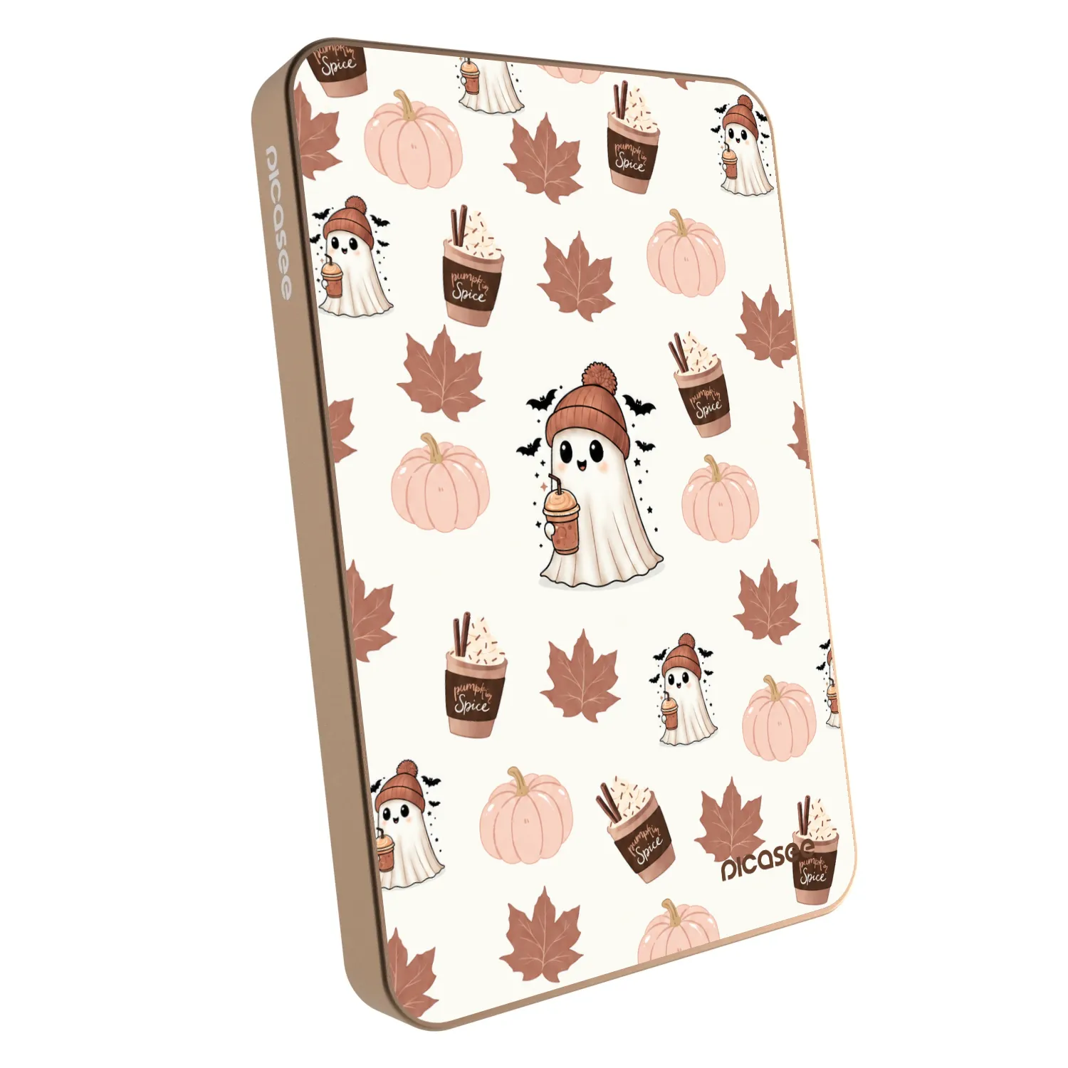 Picasee Prijenosni punjač s MagSafe 5 000 mAh Zlatni - Pumpkin spice