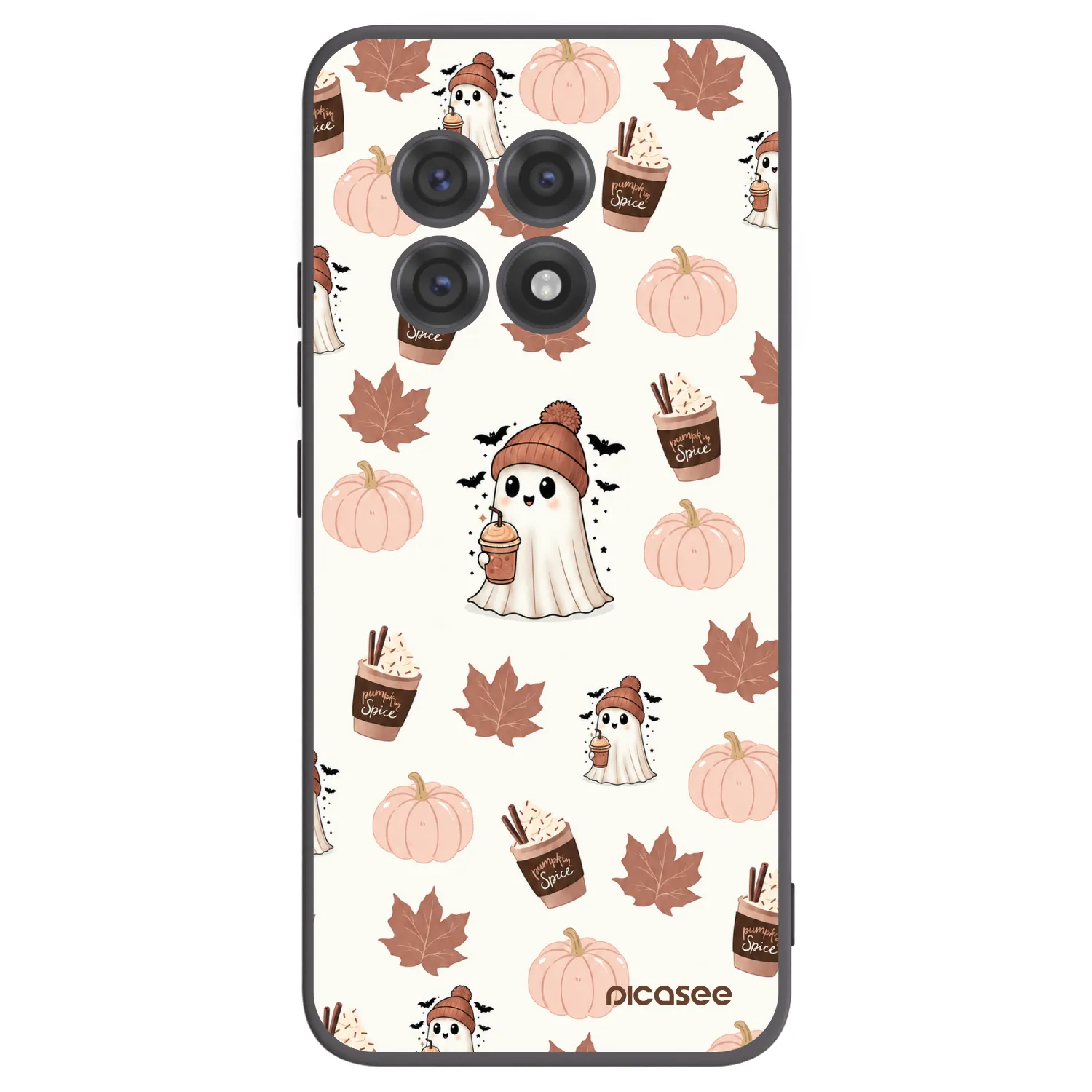 Picasee crna silikonska maskica za OnePlus 13R 5G - Pumpkin spice