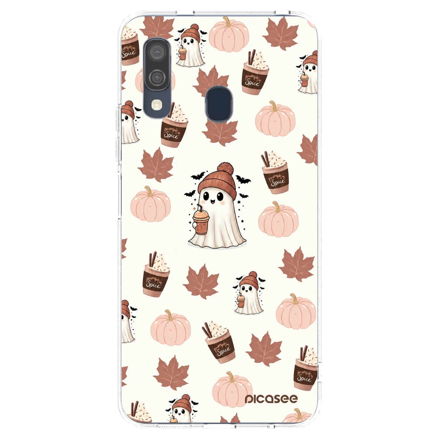 Picasee silikonska prozirna maskica za Samsung Galaxy A40 A405F - Pumpkin spice
