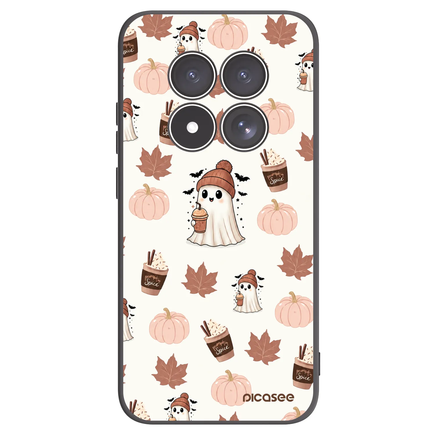 Picasee crna silikonska maskica za Xiaomi Redmi Note 15 Pro 4G - Pumpkin spice