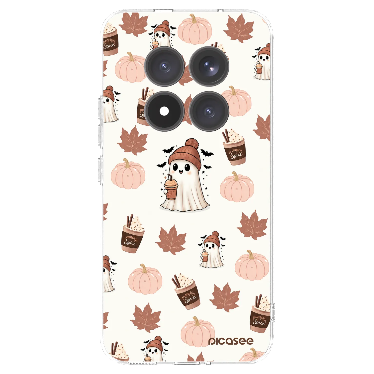 Picasee silikonska prozirna maskica za Xiaomi Redmi Note 15 Pro+ - Pumpkin spice