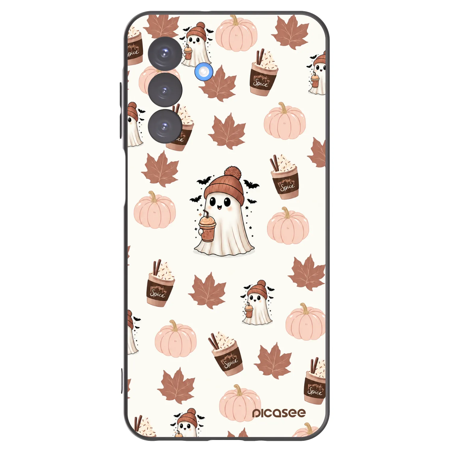 Picasee crna silikonska maskica za Samsung Galaxy A17 5G - Pumpkin spice