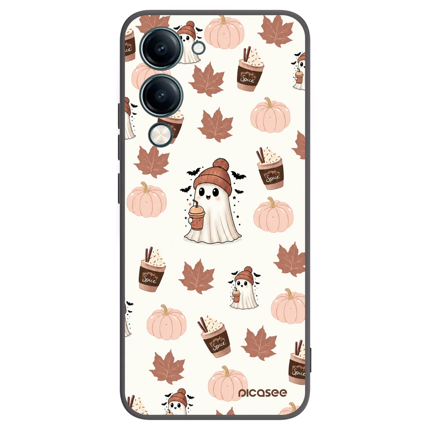 Picasee crna silikonska maskica za Vivo Y29s 5G - Pumpkin spice