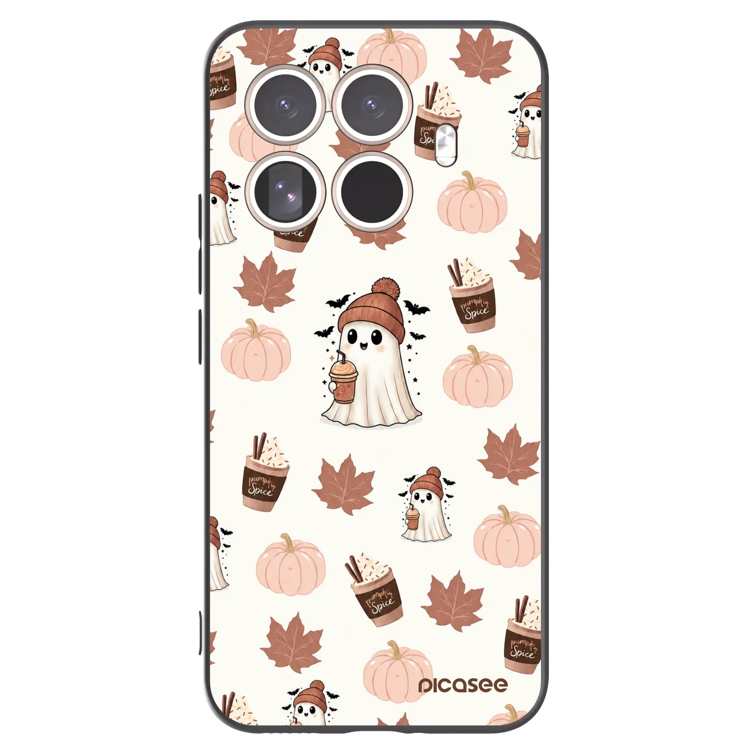 Picasee crna silikonska maskica za Xiaomi 15T Pro - Pumpkin spice