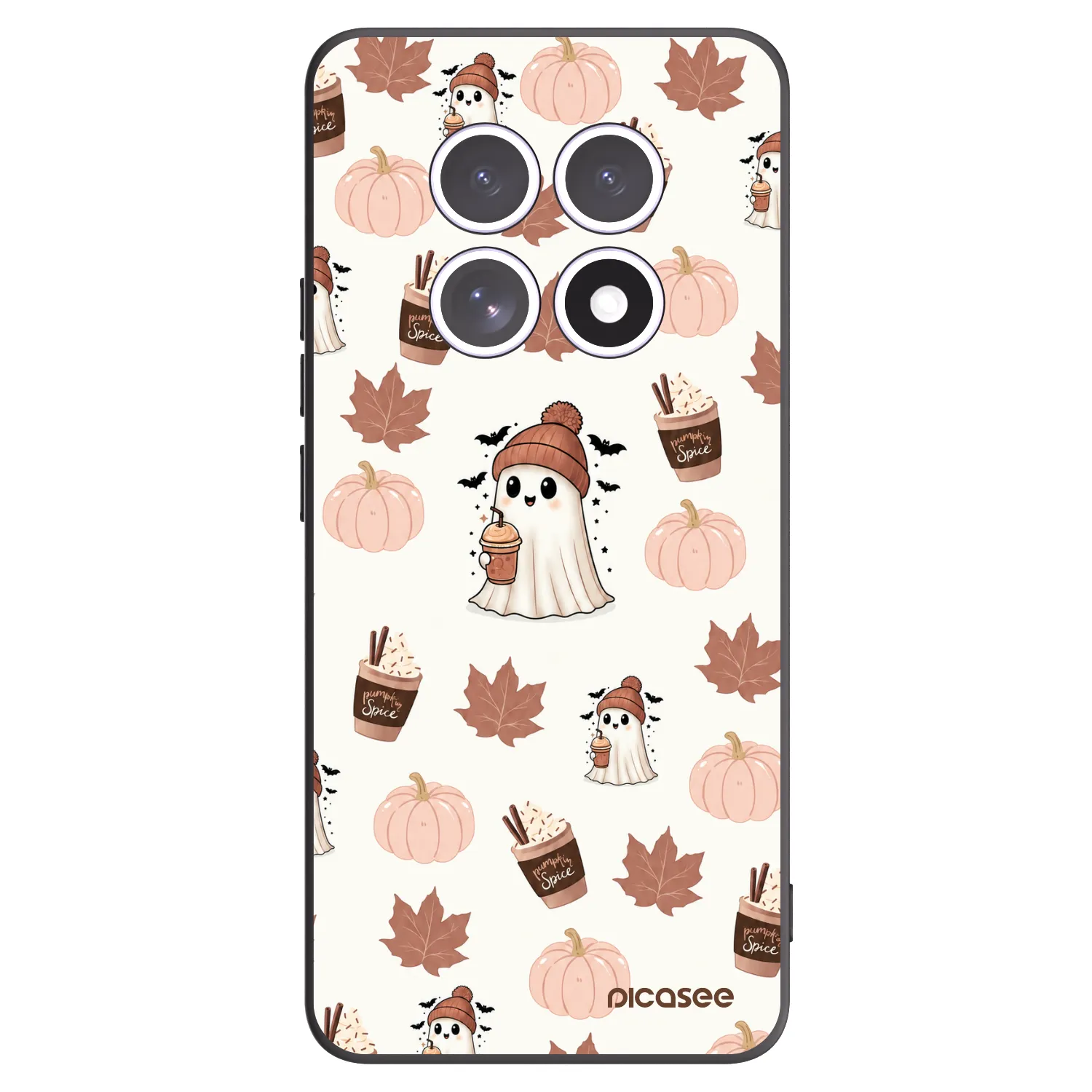 Picasee crna silikonska maskica za Xiaomi Redmi Note 15 4G - Pumpkin spice
