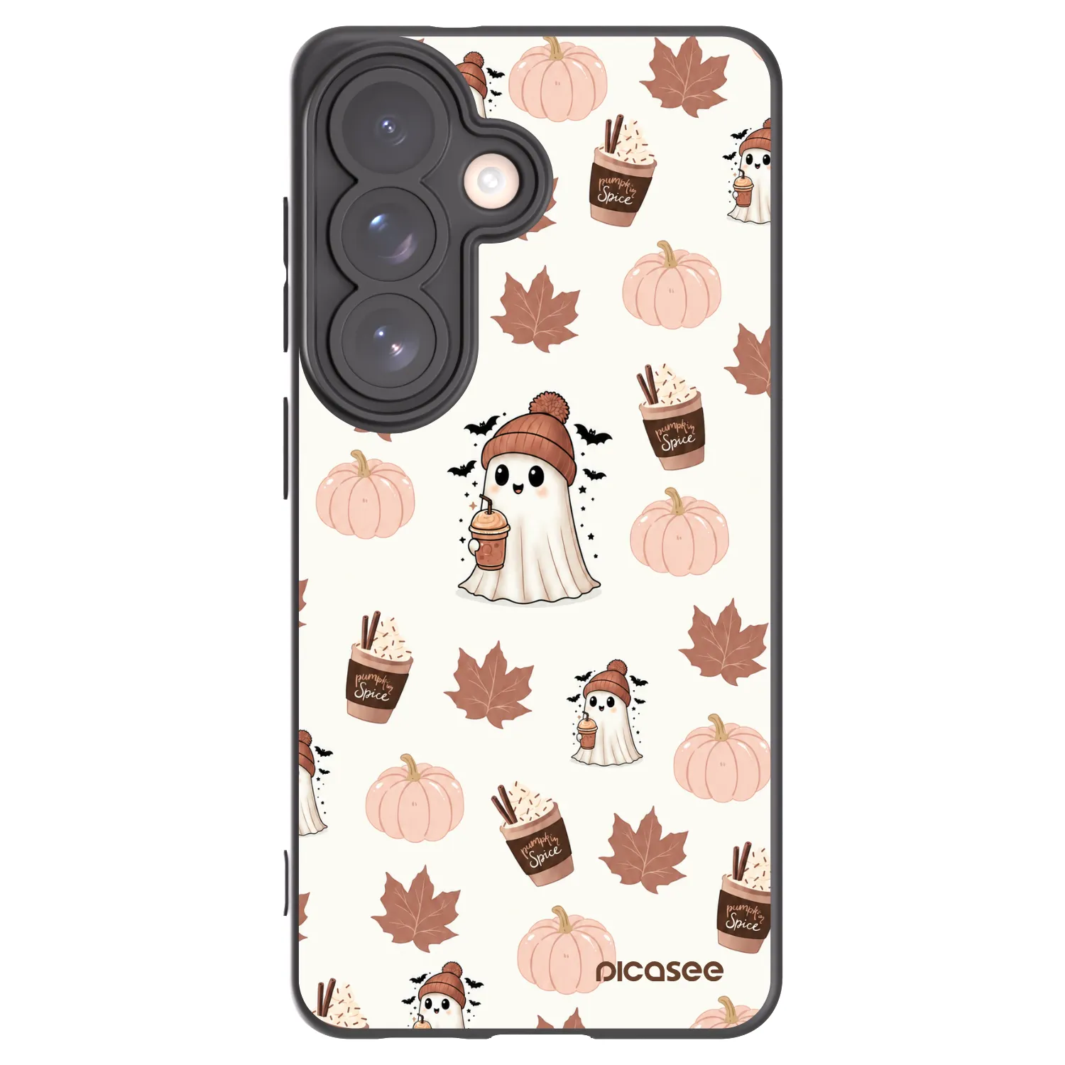 Picasee crna silikonska maskica za Samsung Galaxy S26 - Pumpkin spice