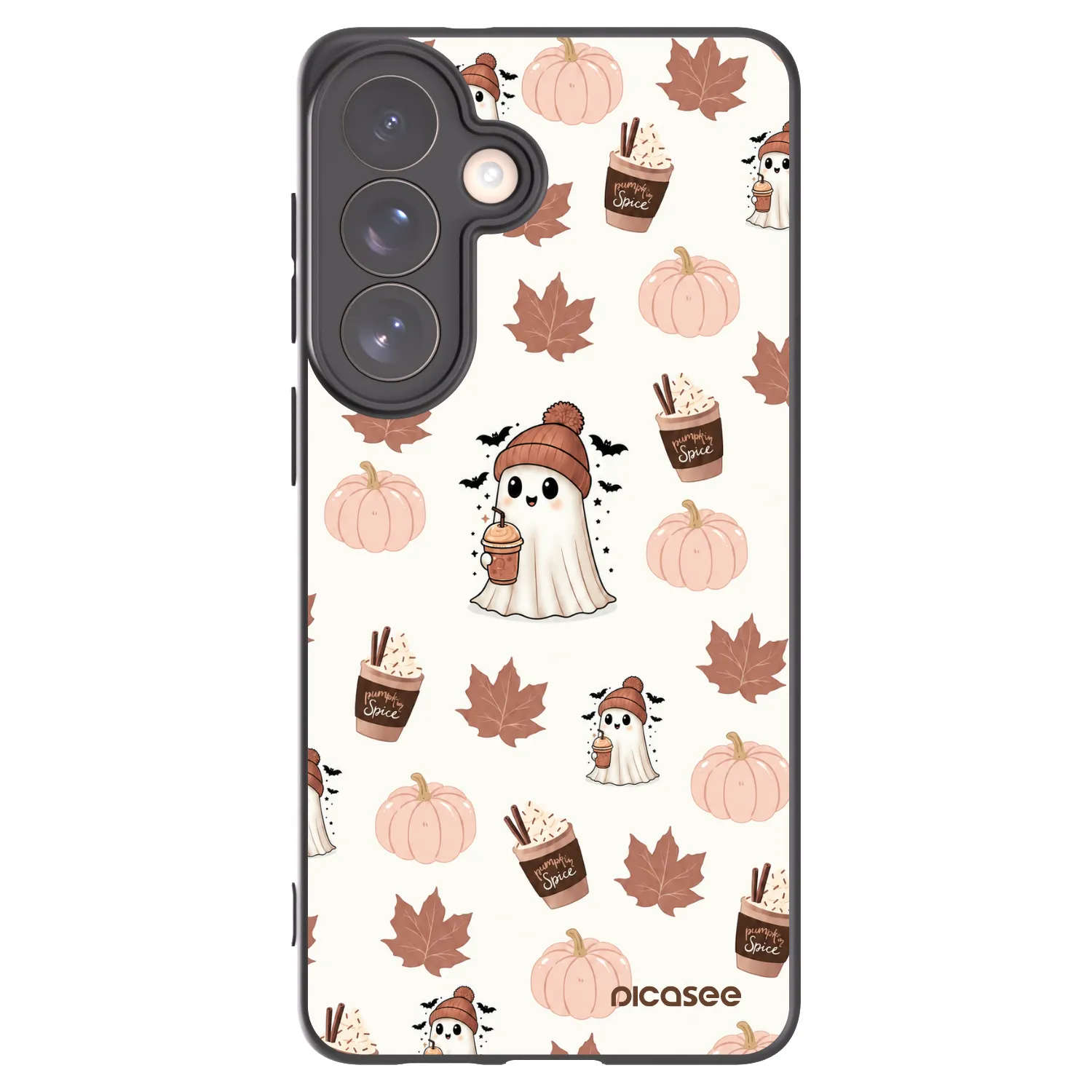 Picasee crna silikonska maskica za Samsung Galaxy S26+ - Pumpkin spice