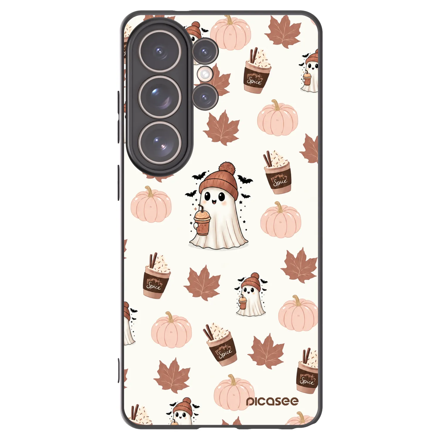 Picasee crna silikonska maskica za Samsung Galaxy S26 Ultra - Pumpkin spice
