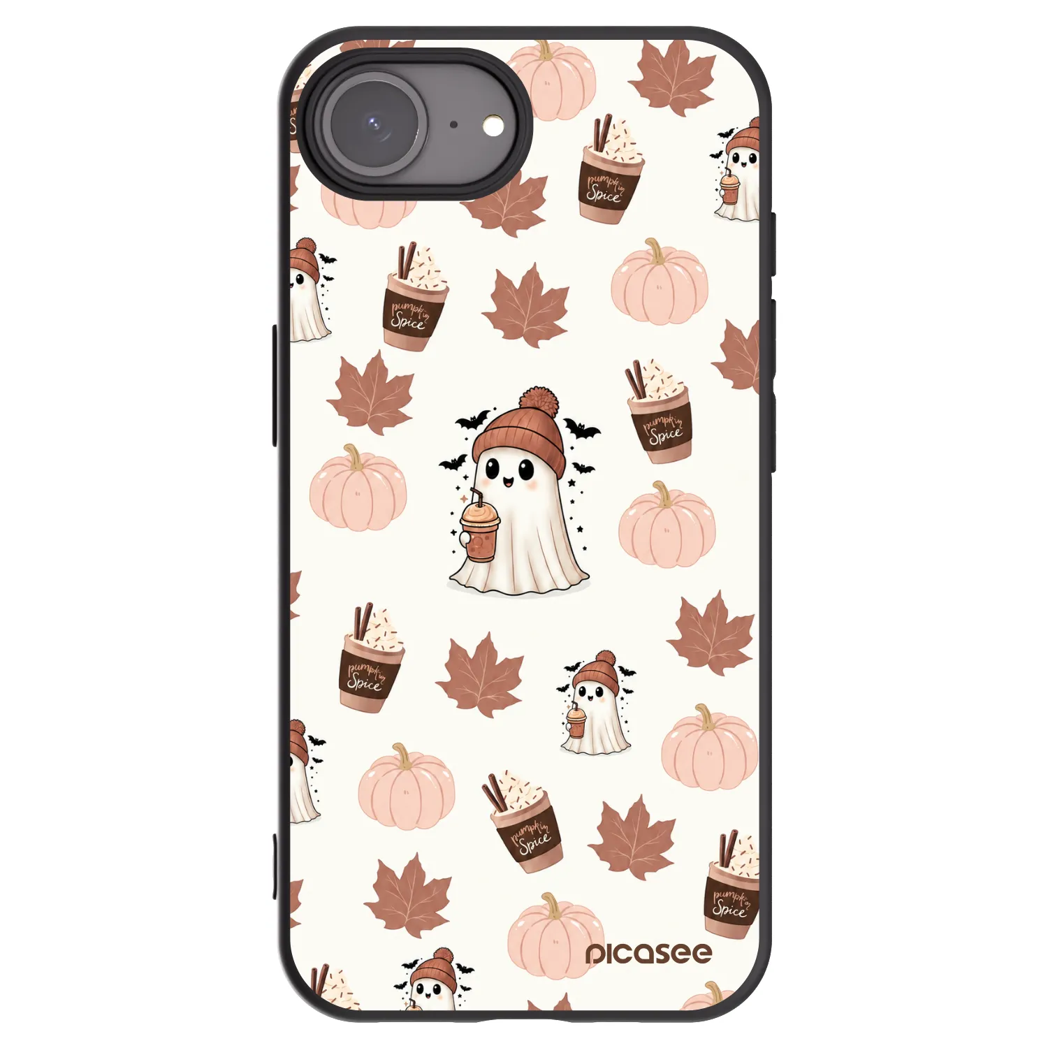 Picasee crna silikonska maskica za Apple iPhone 17e - Pumpkin spice