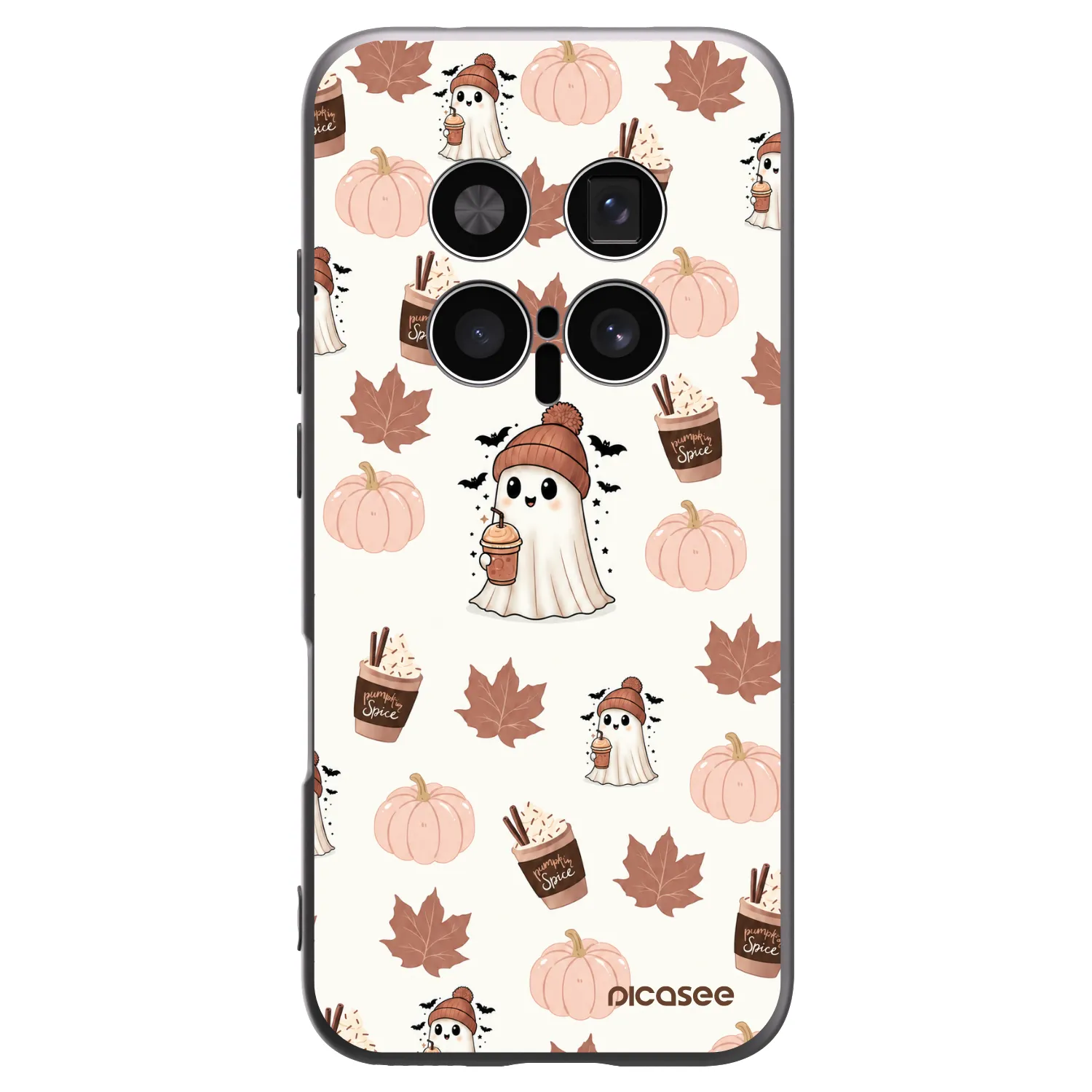 Picasee crna silikonska maskica za Honor Magic8 Pro 5G - Pumpkin spice