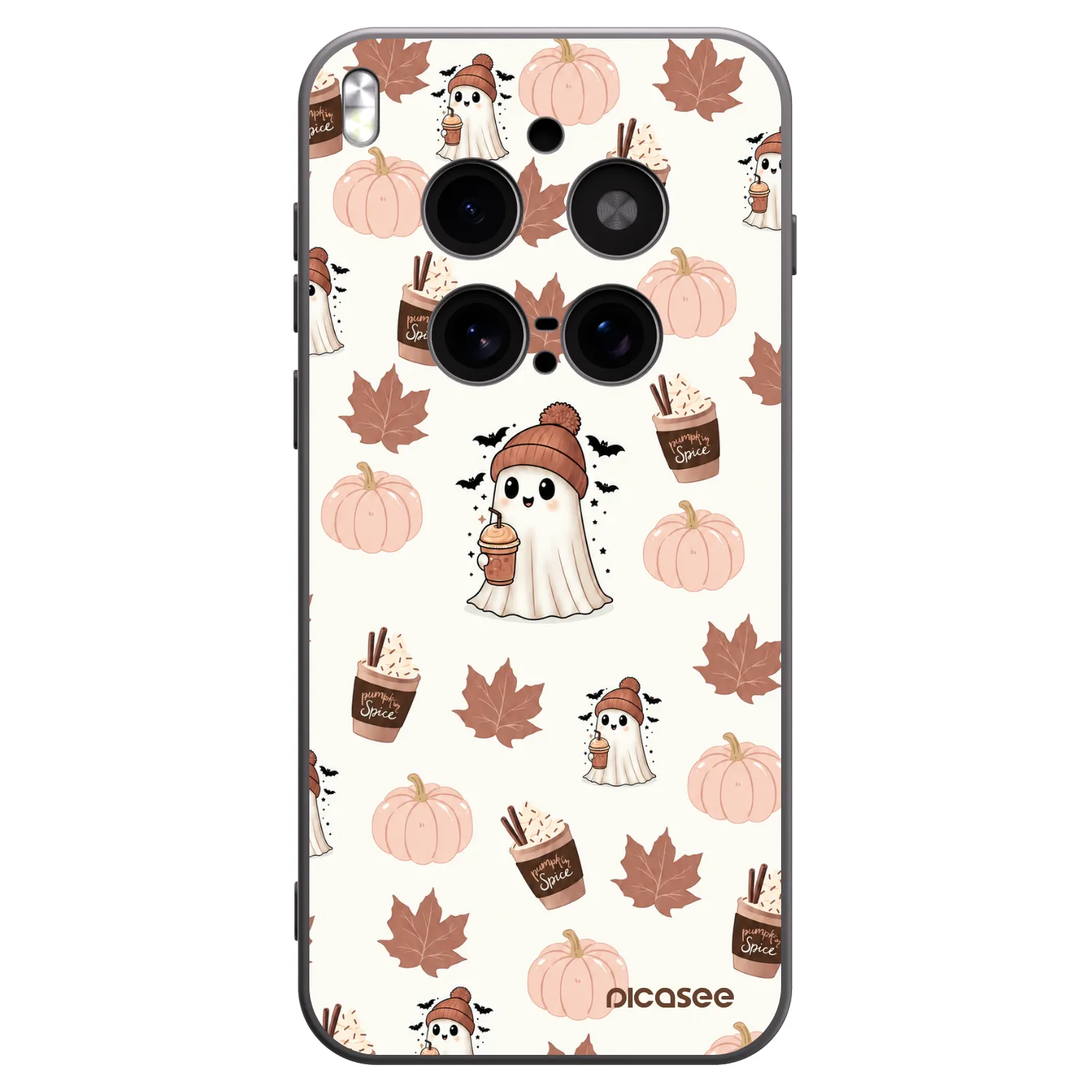 Picasee crna silikonska maskica za Vivo X300 Pro - Pumpkin spice