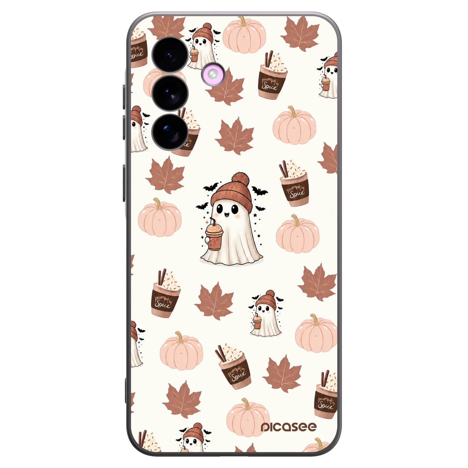 Picasee crna silikonska maskica za Samsung Galaxy A57 5G - Pumpkin spice
