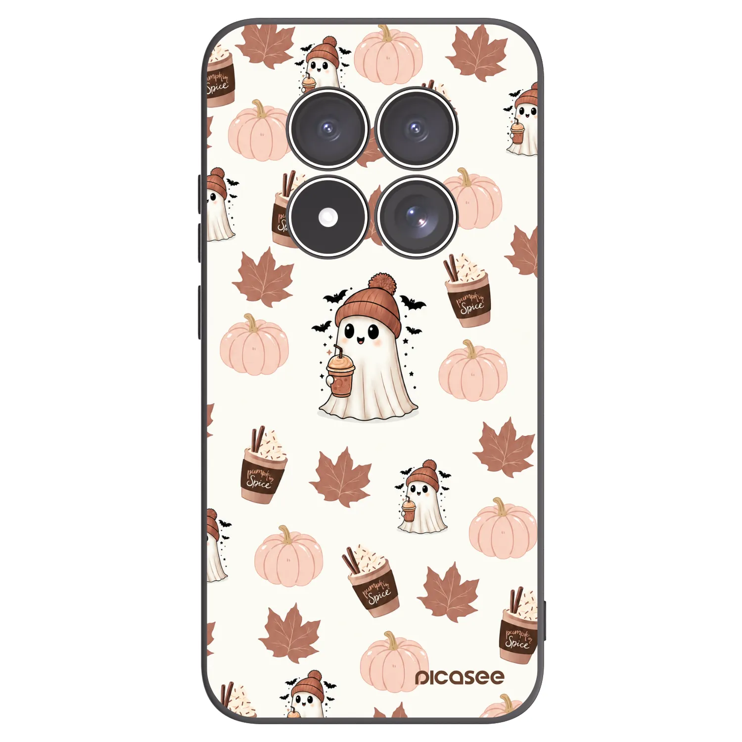 Picasee crna silikonska maskica za Xiaomi Redmi Note 15 Pro 5G - Pumpkin spice