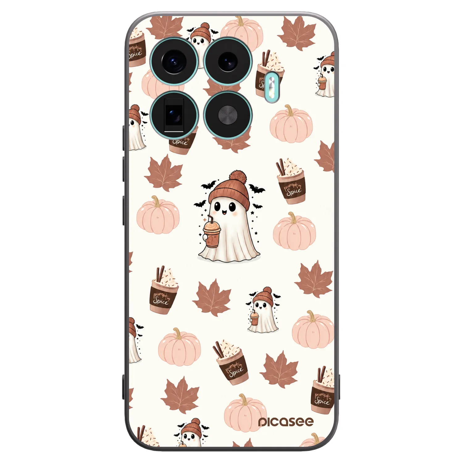 Picasee crna silikonska maskica za Xiaomi 17T Pro - Pumpkin spice