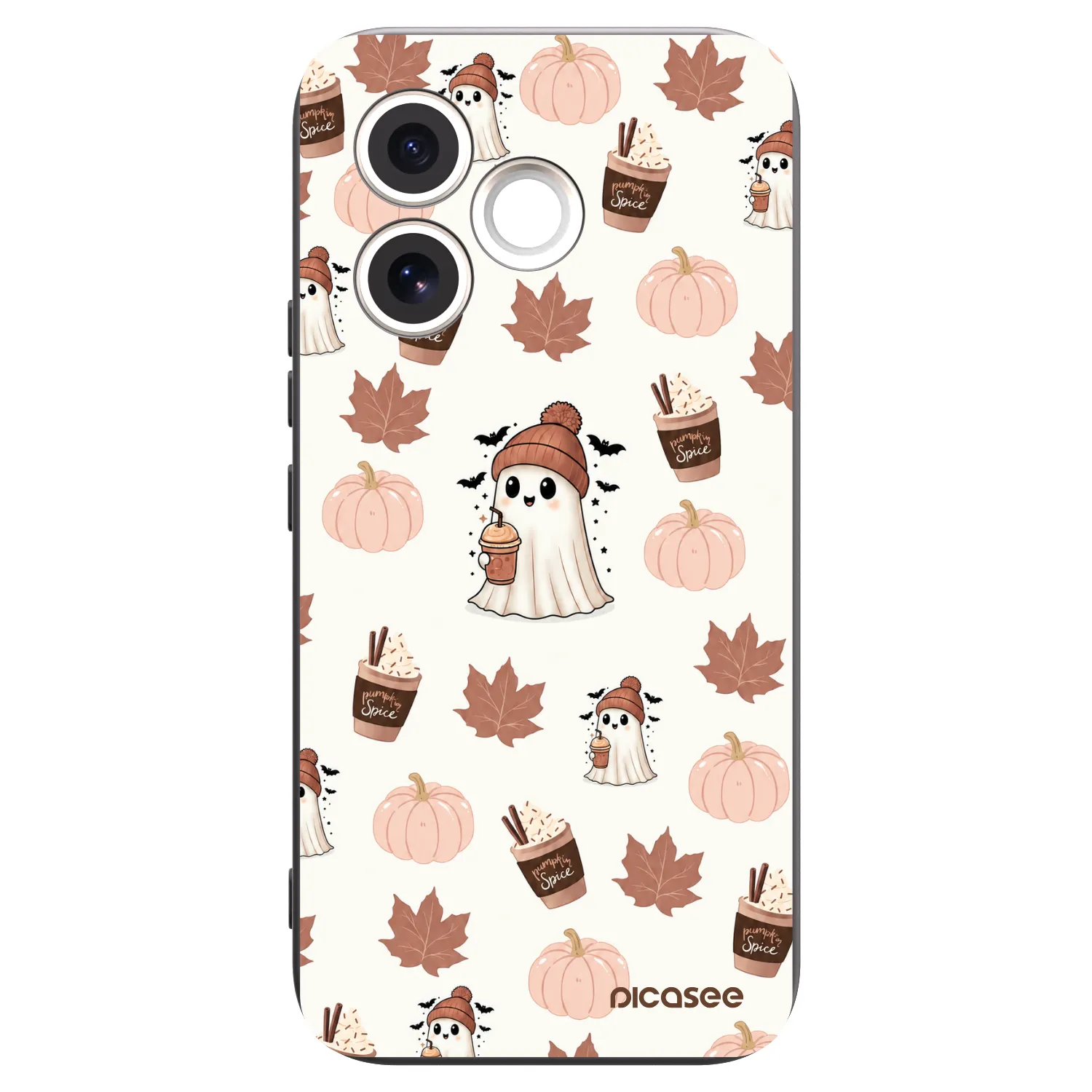 Picasee crna silikonska maskica za Honor 600 Lite - Pumpkin spice