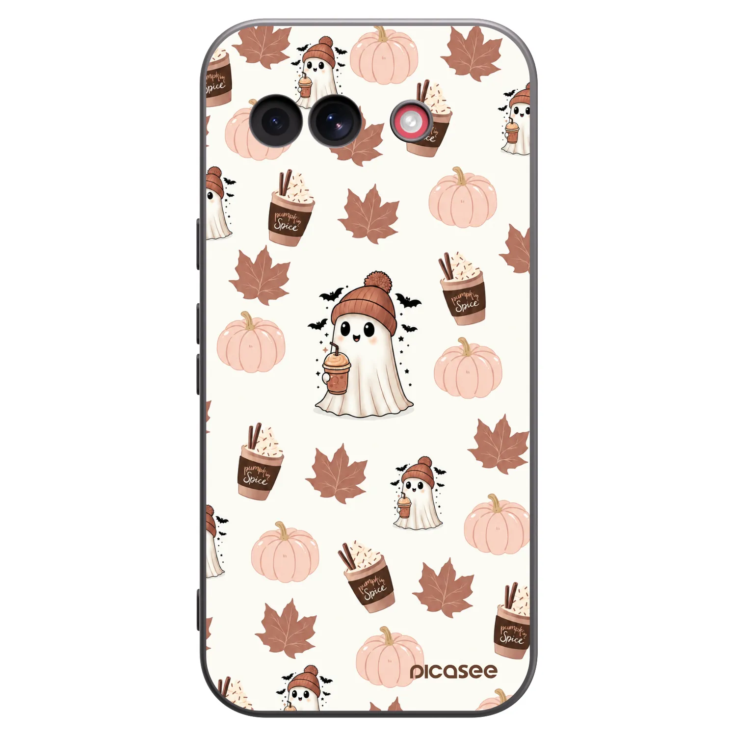 Picasee crna silikonska maskica za Google Pixel 10a - Pumpkin spice