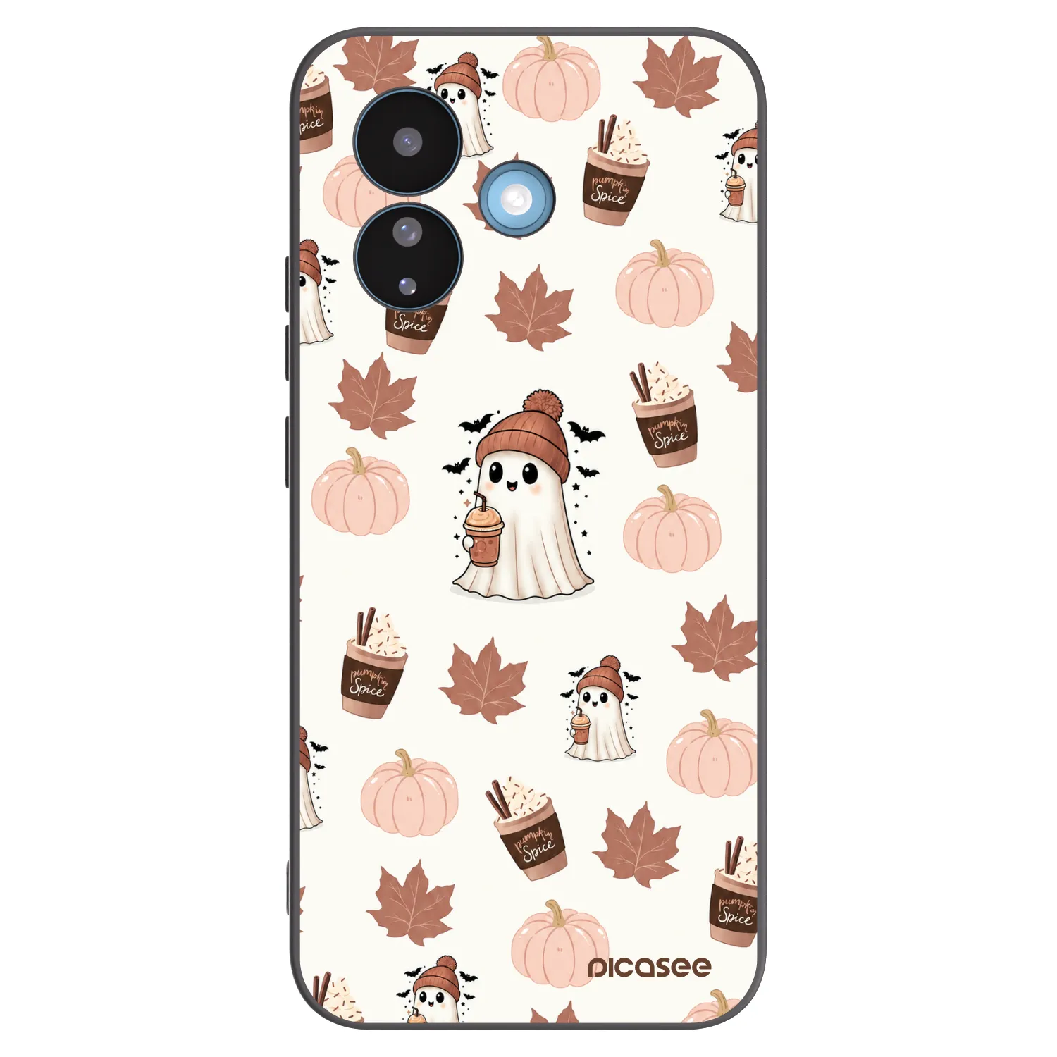 Picasee crna silikonska maskica za Xiaomi Redmi Note 17 Pro 5G - Pumpkin spice