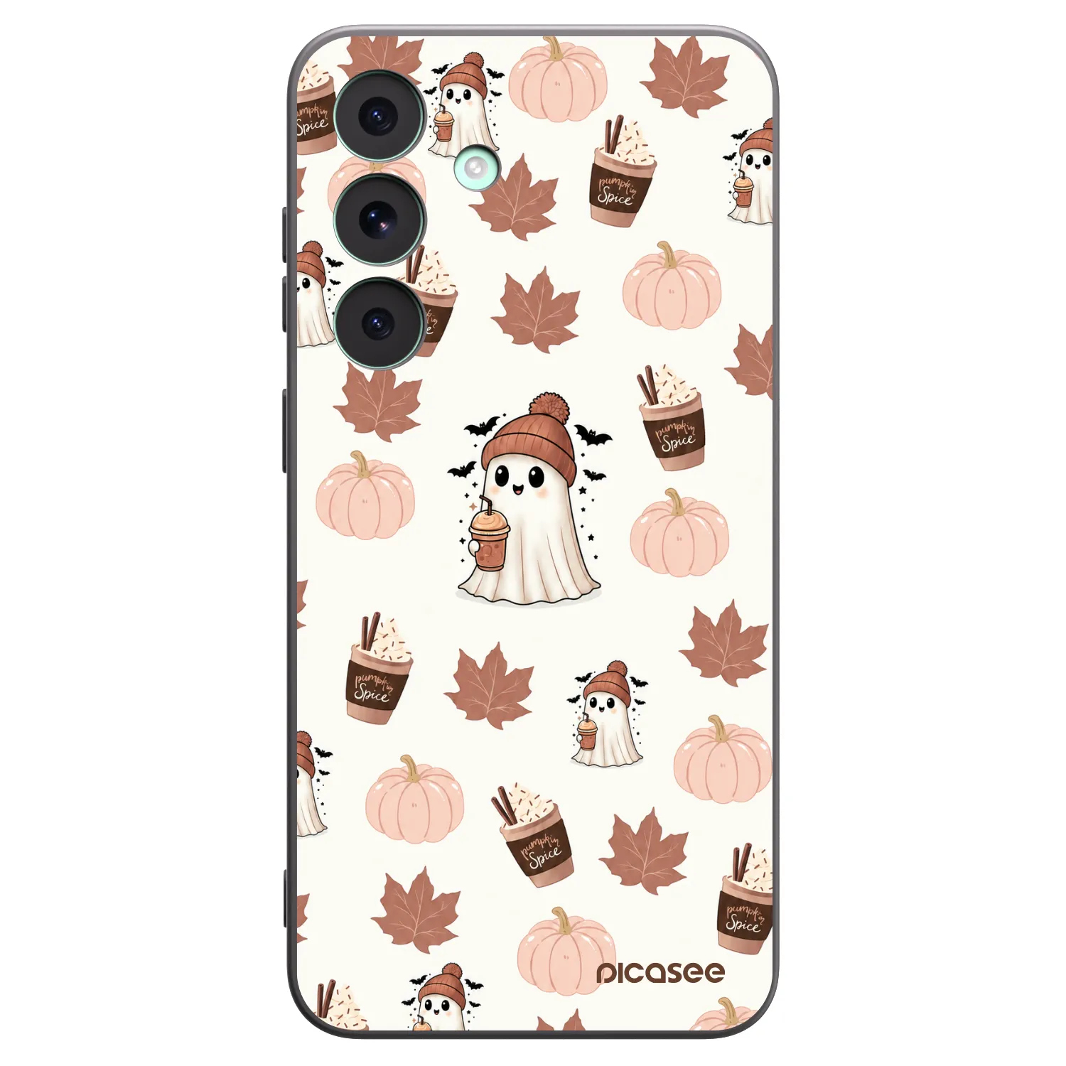 Picasee crna silikonska maskica za Samsung Galaxy S26 FE - Pumpkin spice
