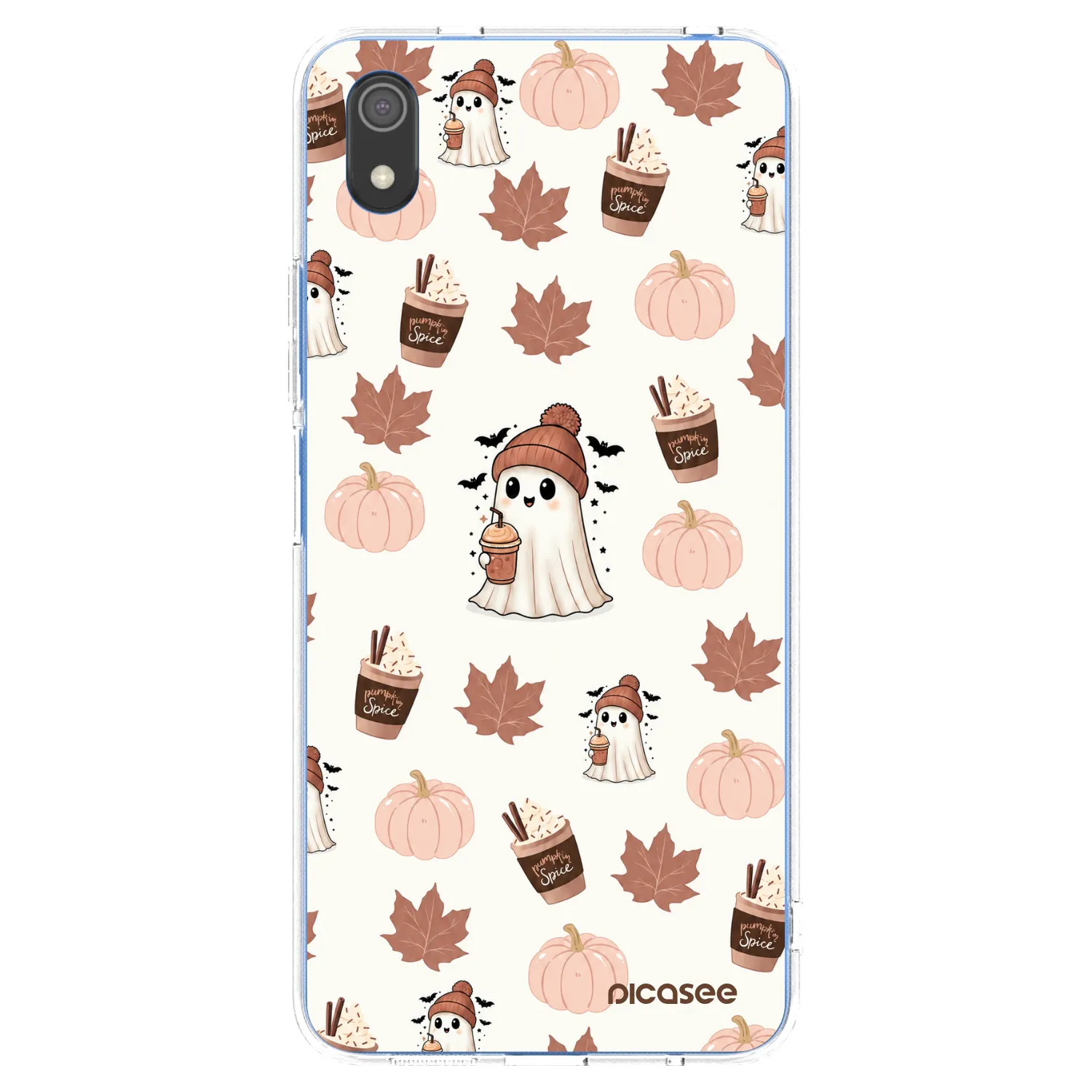 Picasee silikonska prozirna maskica za Xiaomi Redmi 7A - Pumpkin spice