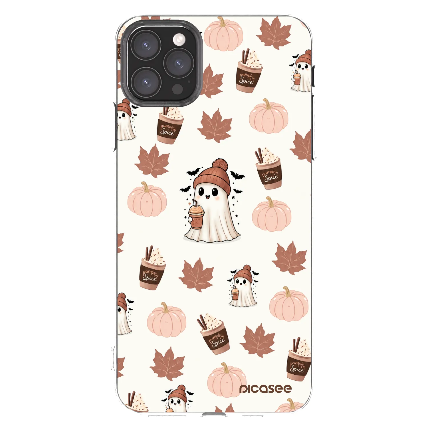 Picasee silikonska prozirna maskica za Apple iPhone 11 Pro Max - Pumpkin spice