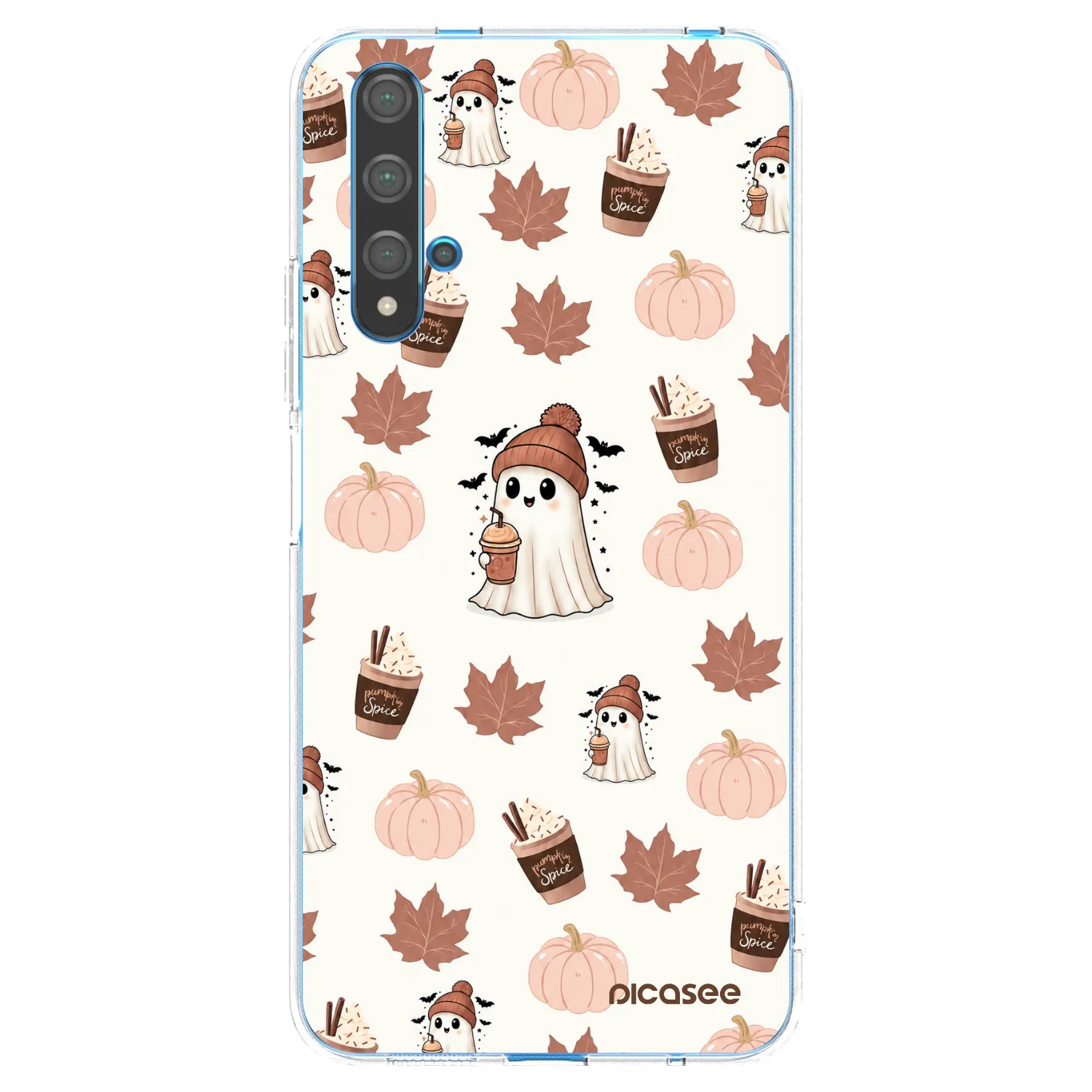 Picasee silikonska prozirna maskica za Huawei Nova 5T - Pumpkin spice