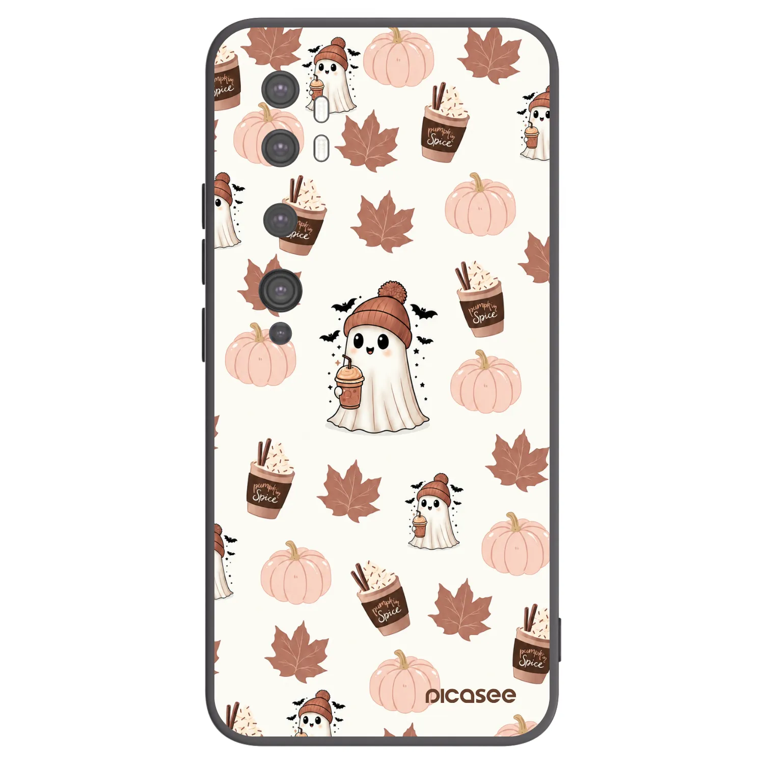 Picasee crna silikonska maskica za Xiaomi Mi Note 10 (Pro) - Pumpkin spice