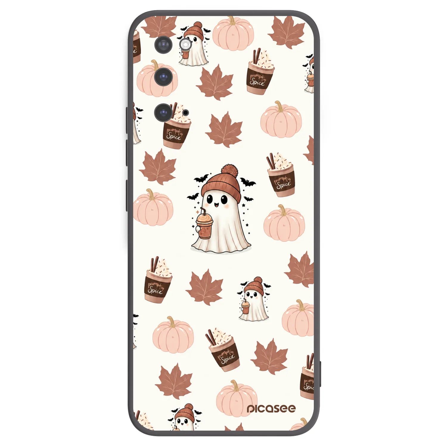 Picasee crna silikonska maskica za Samsung Galaxy S20 G980F - Pumpkin spice