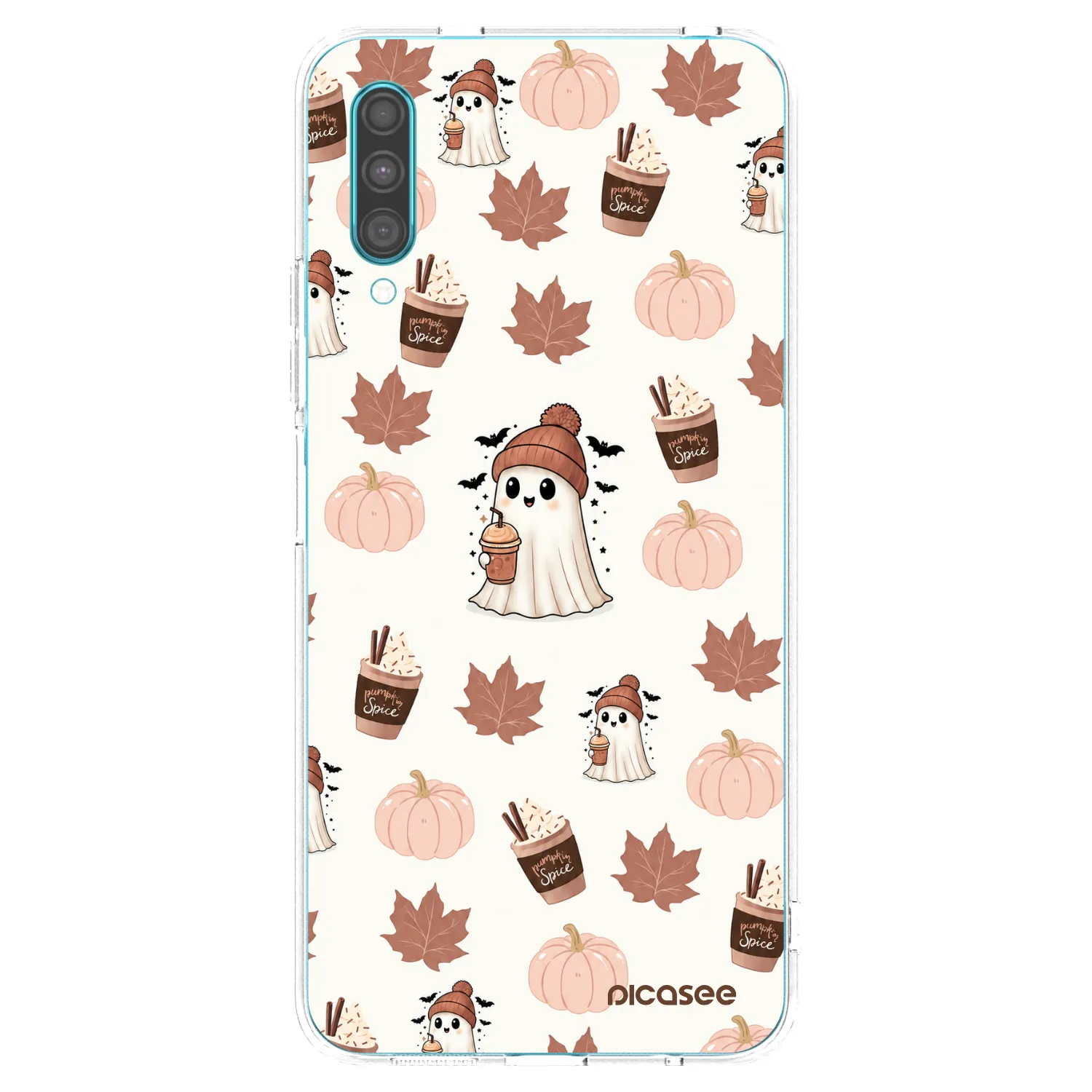 Picasee silikonska prozirna maskica za Samsung Galaxy A30s A307F - Pumpkin spice