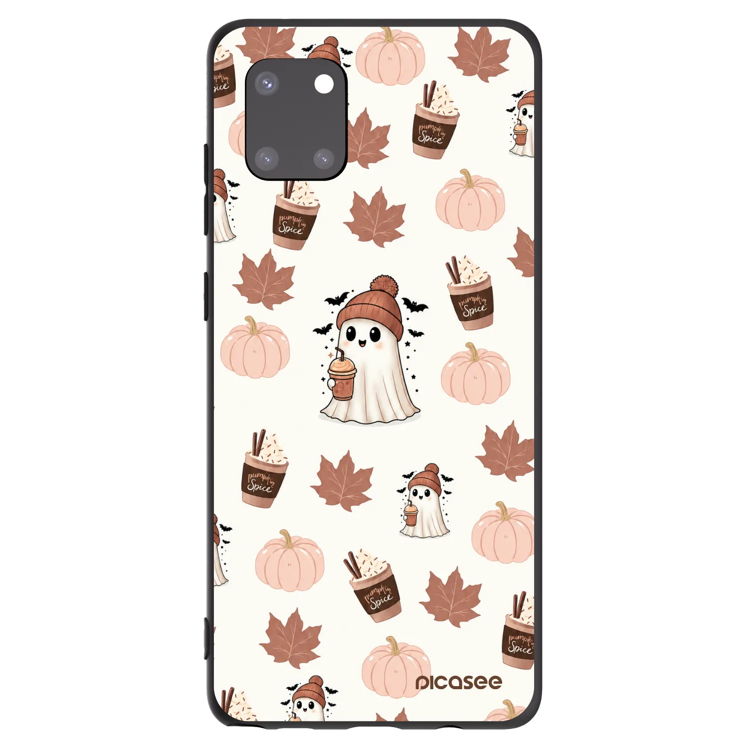 Picasee crna silikonska maskica za Samsung Galaxy Note 10 Lite N770F - Pumpkin spice