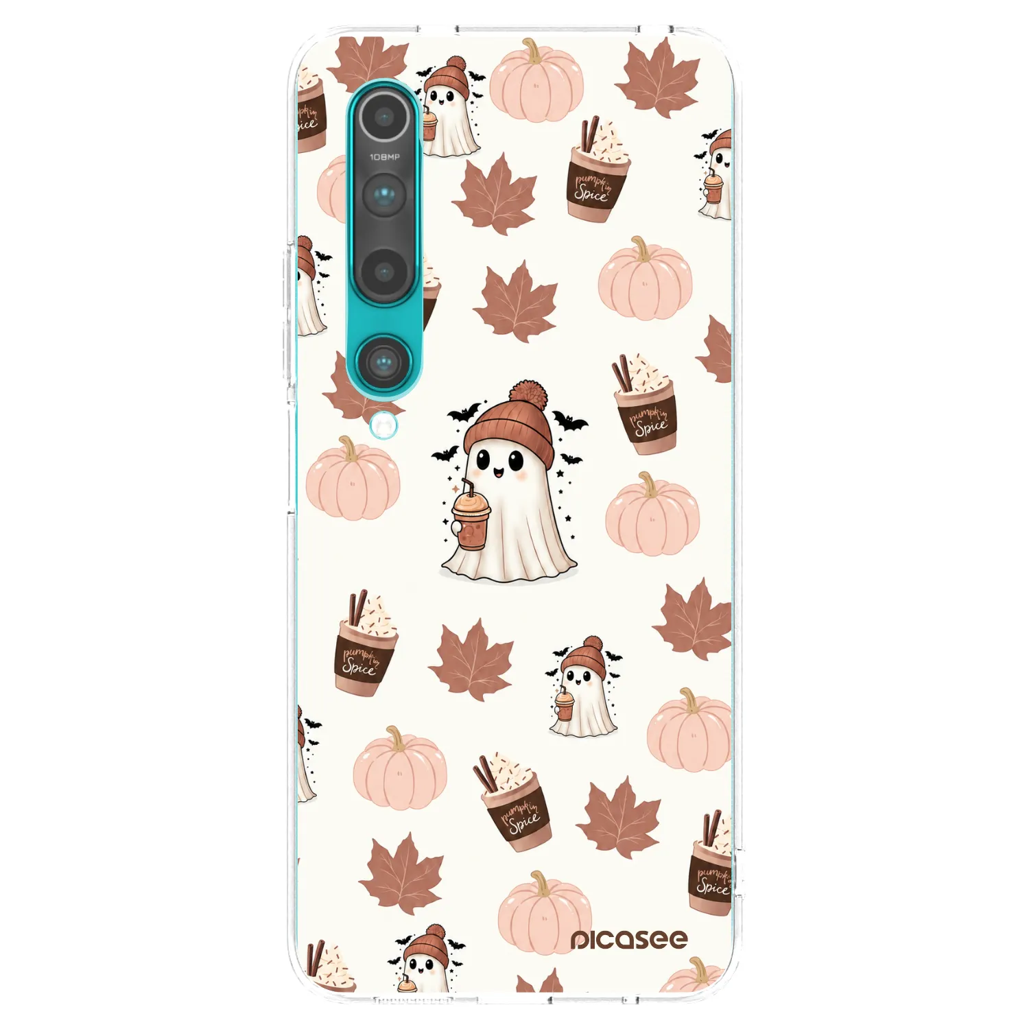 Picasee silikonska prozirna maskica za Xiaomi Mi 10 - Pumpkin spice
