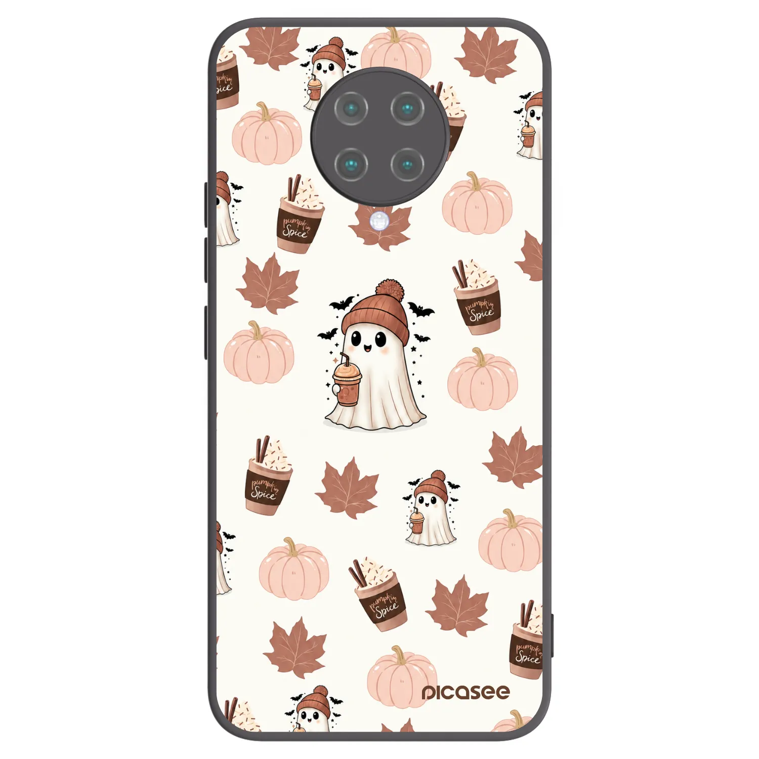 Picasee crna silikonska maskica za Xiaomi Poco F2 Pro - Pumpkin spice