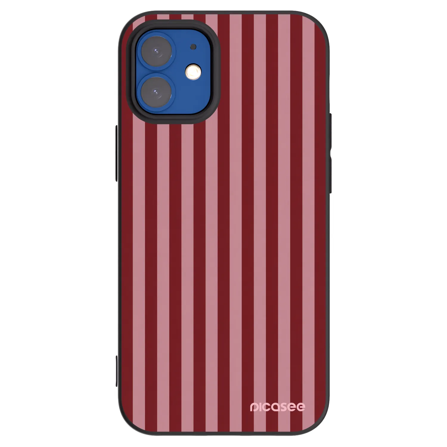 Picasee crna silikonska maskica za Apple iPhone 12 mini - Dawn