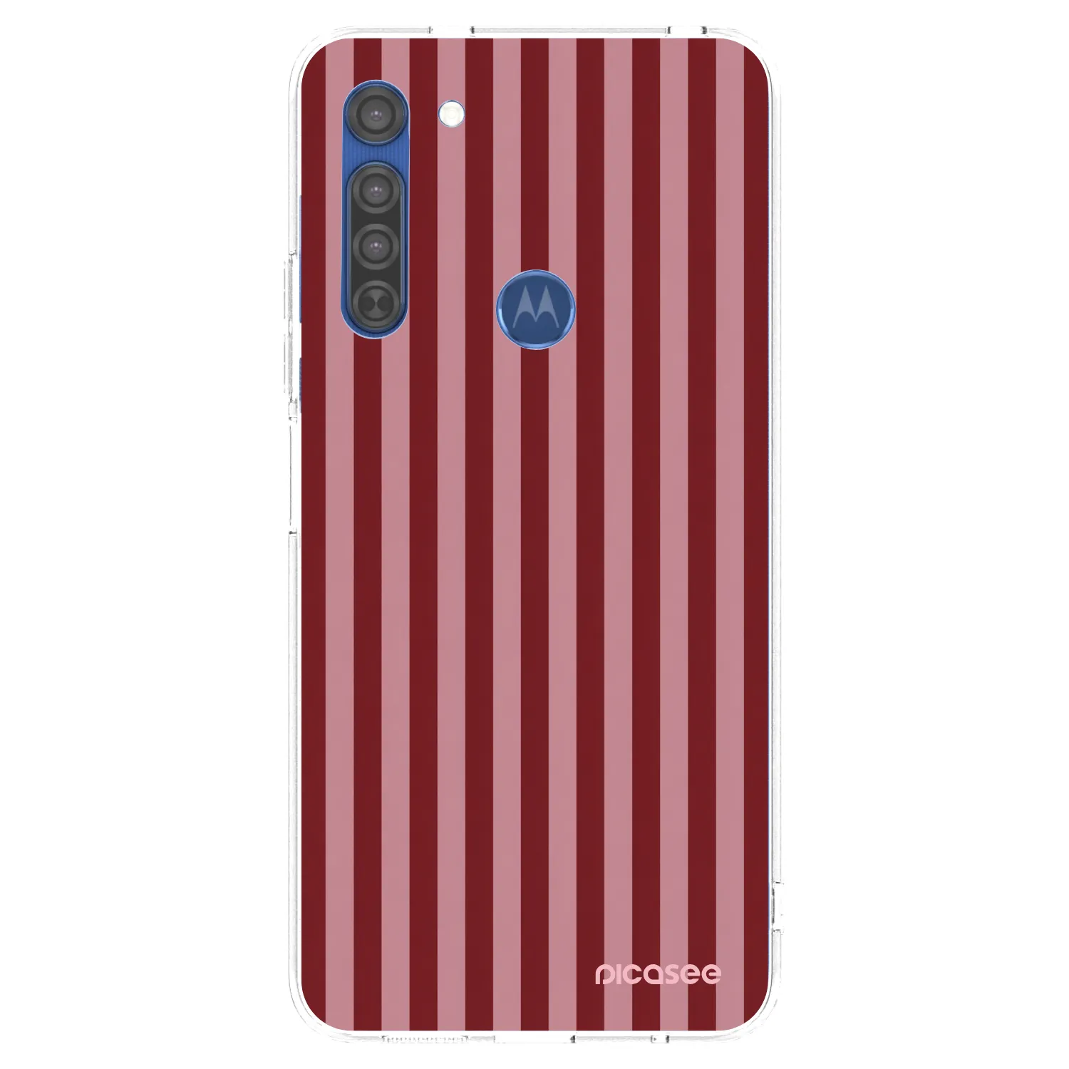 Picasee silikonska prozirna maskica za Motorola Moto G8 - Dawn