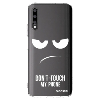 Picasee silikonska prozirna maskica za Honor 9X Pro - Don't Touch My Phone