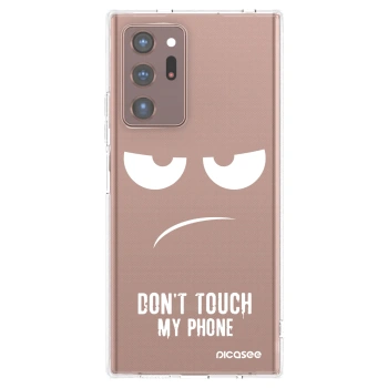 Picasee silikonska prozirna maskica za Samsung Galaxy Note 20 Ultra - Don't Touch My Phone