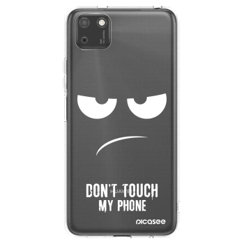 Picasee silikonska prozirna maskica za Huawei Y5P - Don't Touch My Phone
