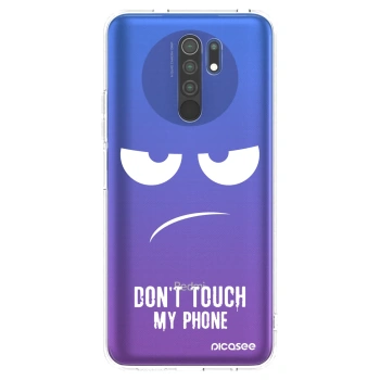 Picasee silikonska prozirna maskica za Xiaomi Redmi 9 - Don't Touch My Phone