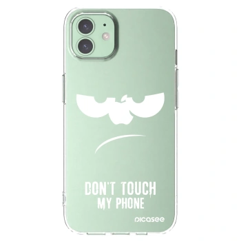 Picasee silikonska prozirna maskica za Apple iPhone 12 Pro - Don't Touch My Phone