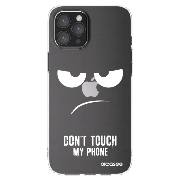 Picasee silikonska prozirna maskica za Apple iPhone 12 Pro Max - Don't Touch My Phone