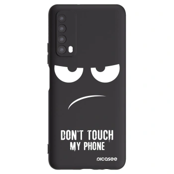 Picasee crna silikonska maskica za Huawei P Smart 2021 - Don't Touch My Phone