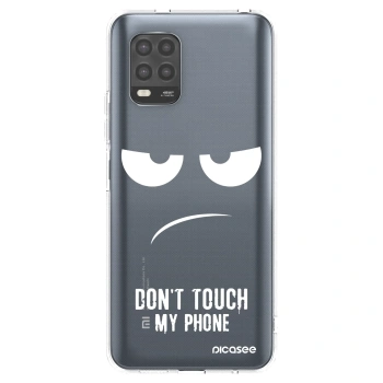 Picasee silikonska prozirna maskica za Xiaomi Mi 10 Lite - Don't Touch My Phone