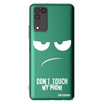 Picasee silikonska prozirna maskica za Honor 10X Lite - Don't Touch My Phone