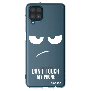 Picasee silikonska prozirna maskica za Samsung Galaxy A12 A125F - Don't Touch My Phone