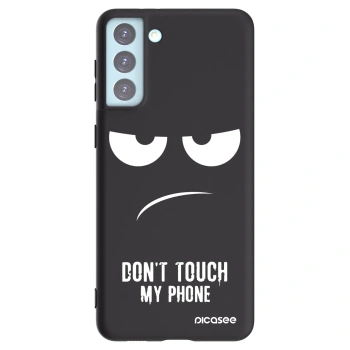 Picasee crna silikonska maskica za Samsung Galaxy S21+ 5G G996F - Don't Touch My Phone