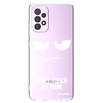 Picasee silikonska prozirna maskica za Samsung Galaxy A32 5G A326B - Don't Touch My Phone