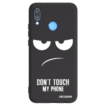 Picasee crna silikonska maskica za Huawei P20 Lite - Don't Touch My Phone